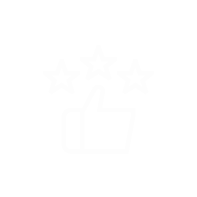 icon of thumb surrounded by stars