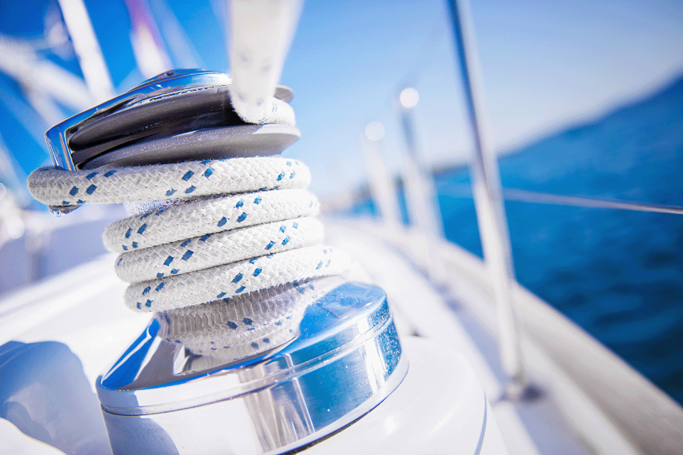picture of a rope on a ship